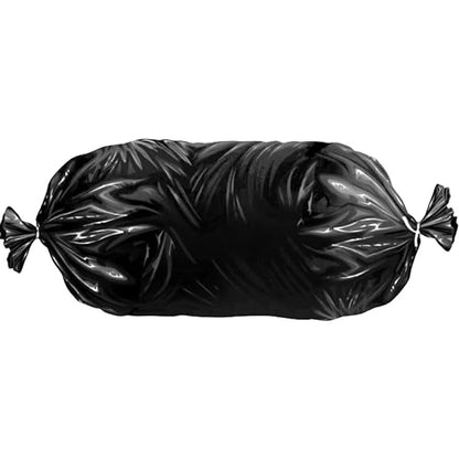 Black Garbage Compactor Tubular Bags - 4 MIL Strong Heavy Duty - 29"