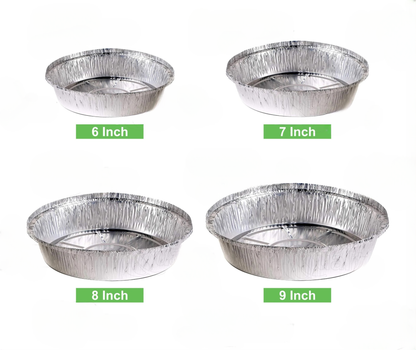 Disposable Round Aluminum Foil Take-Out Pans