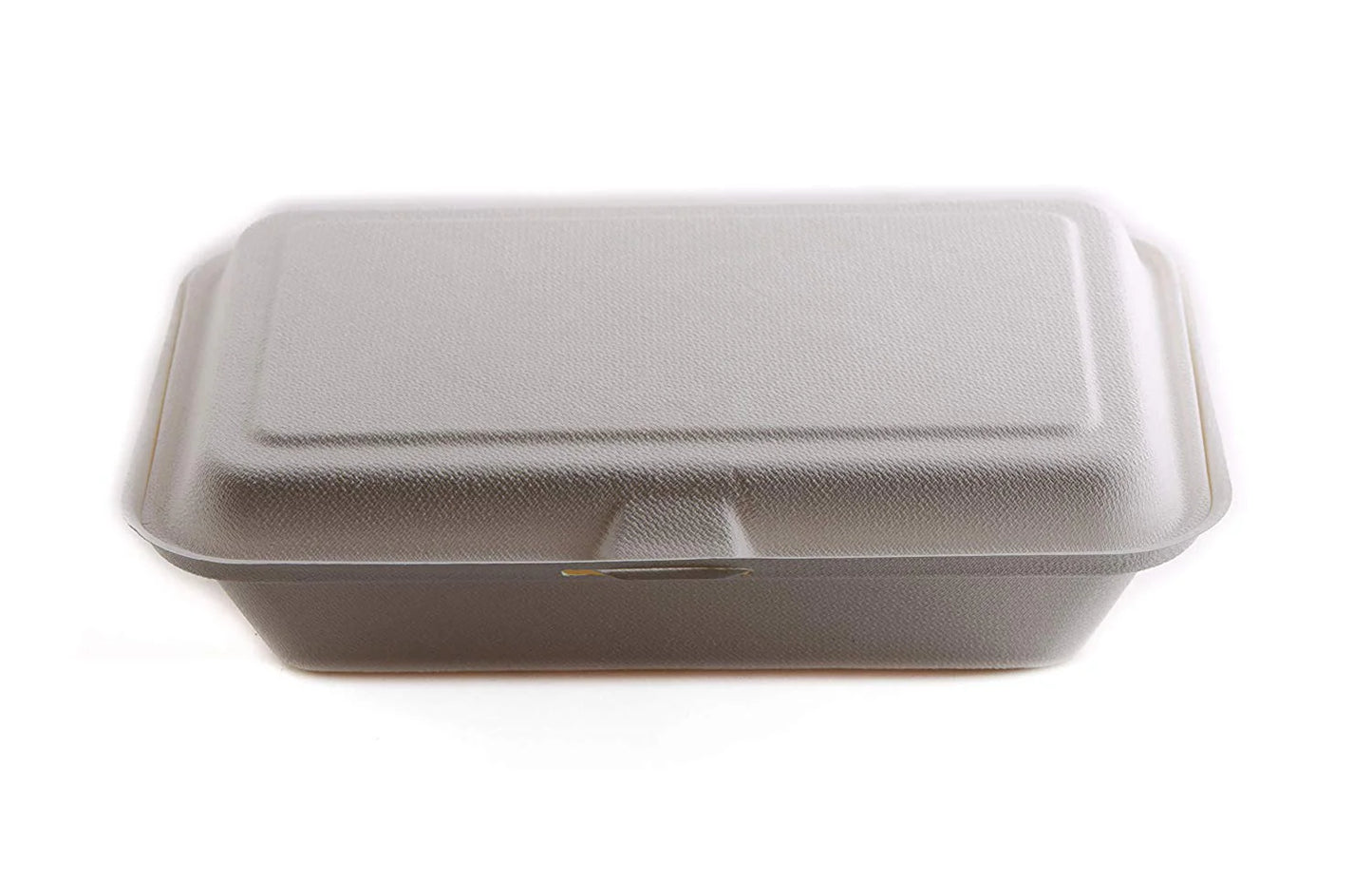 Compostable Biodegradable Takeout Food Containers with Clamshell Hinged Lid - Microwaveable and Disposable Togo Boxes [6x6, 9x9, 9x6]