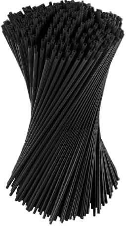 5" Black Plastic Stirrer Sip Straws – Perfect for Coffee, Cocktails, Lattes, and Tea