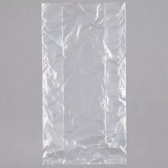 Clear Food Grade Durable Transparent Poly Bags - 10x8x24