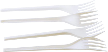 Compostable Cutlery Kit – 6.5" CPLA Fork, Spoon, Knife & Napkin | Durable, Heat-Resistant, Biodegradable Utensils