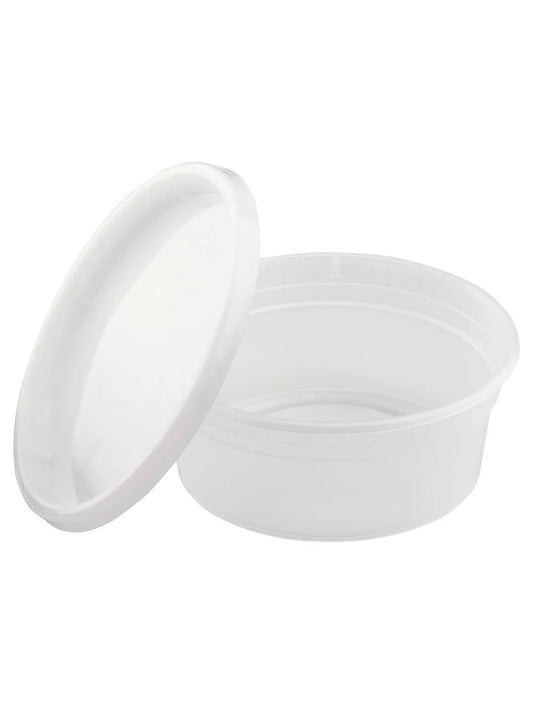 Clear Heavy Duty Plastic Deli Soup Containers with Lids BPA Free Food Storage