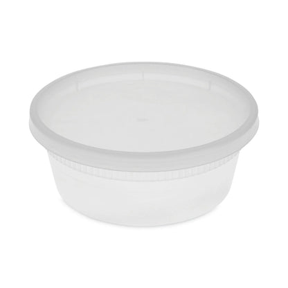 Clear Heavy Duty Plastic Deli Soup Containers with Lids BPA Free Food Storage