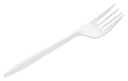 Heavy-Duty Individually Wrapped White Fork – Disposable Cutlery