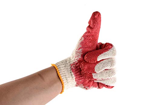 Latex-Dipped Nitrile Coated Work Gloves – Available in Small, Medium, Large