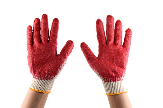 Latex-Dipped Nitrile Coated Work Gloves – Available in Small, Medium, Large