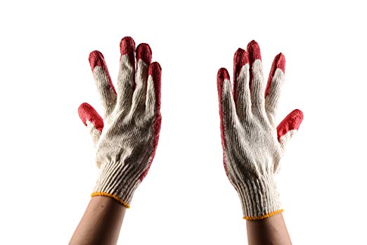 Latex-Dipped Nitrile Coated Work Gloves – Available in Small, Medium, Large