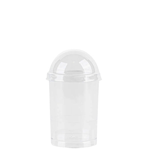 Miniware Round Plastic Cups With Dome Lids - 5 oz