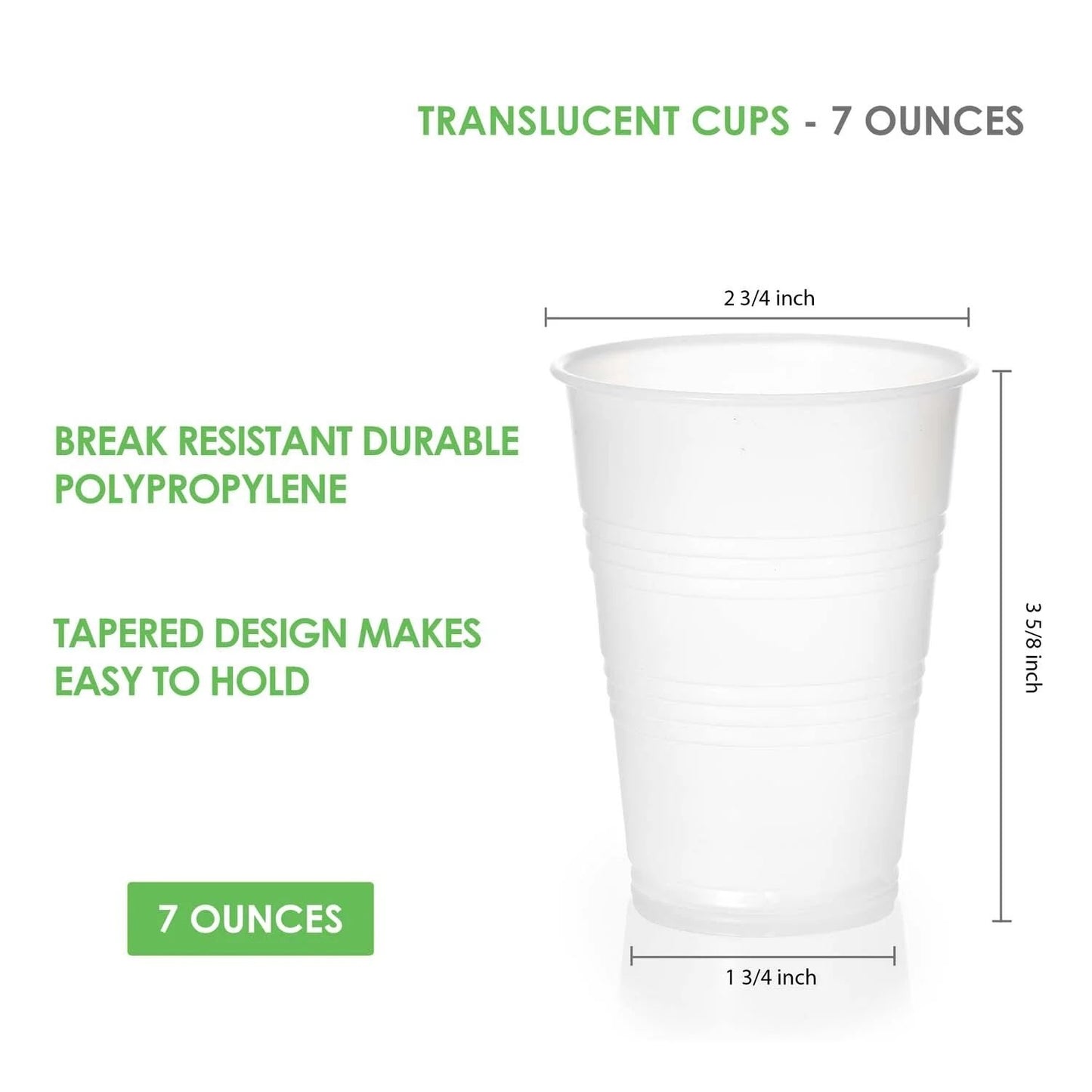 Translucent Plastic Cups