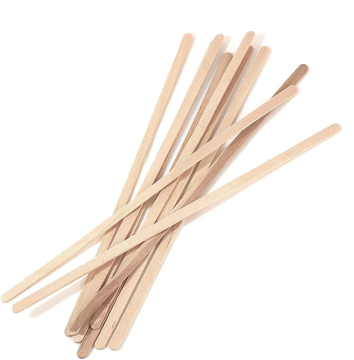 Wooden Coffee Stirrer Sticks – Natural Stir Sticks for Hot and Cold Beverages (5.5 inch, 7.5 inch)